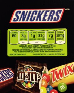 Snickers label