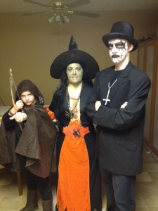 My family, High on Halloween Candy